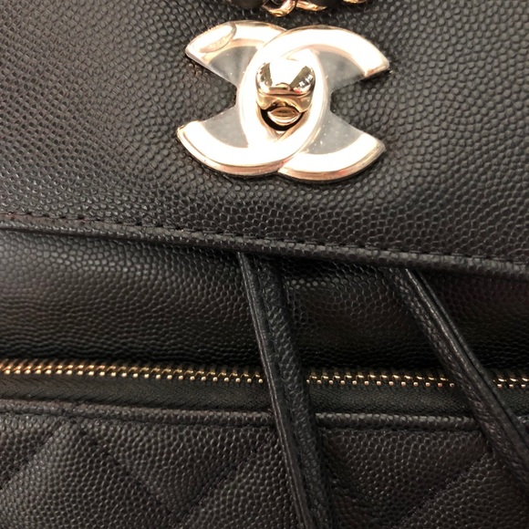 Chanel Business Affinity Backpack black caviar - Picture 7 of 8